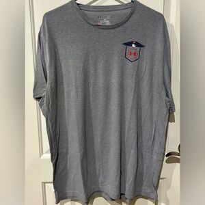 Under Armour Men's Short Sleeve Gray Tee with Logo